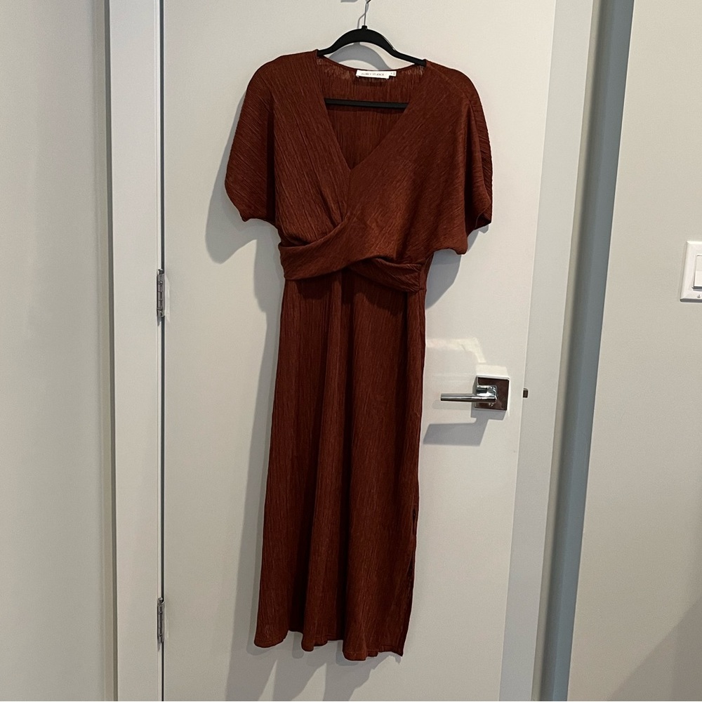 Floret Studios Phoebe V-Neck Midi Dress